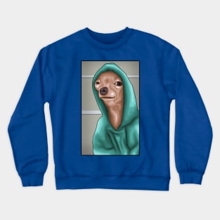 A Drawing For A Funny Dog ( Meme ) Crewneck Sweatshirt